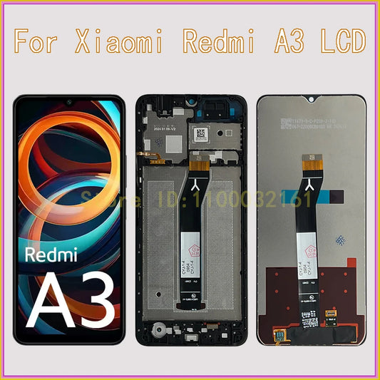 Écran de remplacement premium pour Xiaomi Redmi A3 6.71" – Avec cadre / Sans cadre