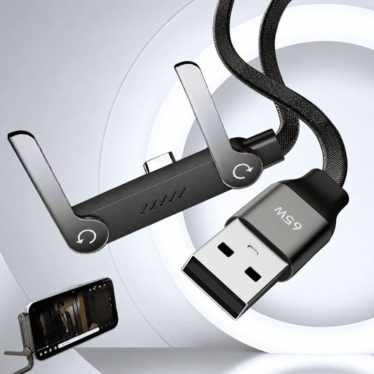 ChargeFlex™ 65W – Câble USB - C Charge Rapide avec Support Téléphone Pliable Intégré - YIVILUZChargeFlex™ 65W – Câble USB - C Charge Rapide avec Support Téléphone Pliable IntégréFoldable Phone Stand Charging CableYIVILUZYIVILUZ14:7711M Black1M BlackChargeFlex™ 65W – Câble USB - C Charge Rapide avec Support Téléphone Pliable Intégré