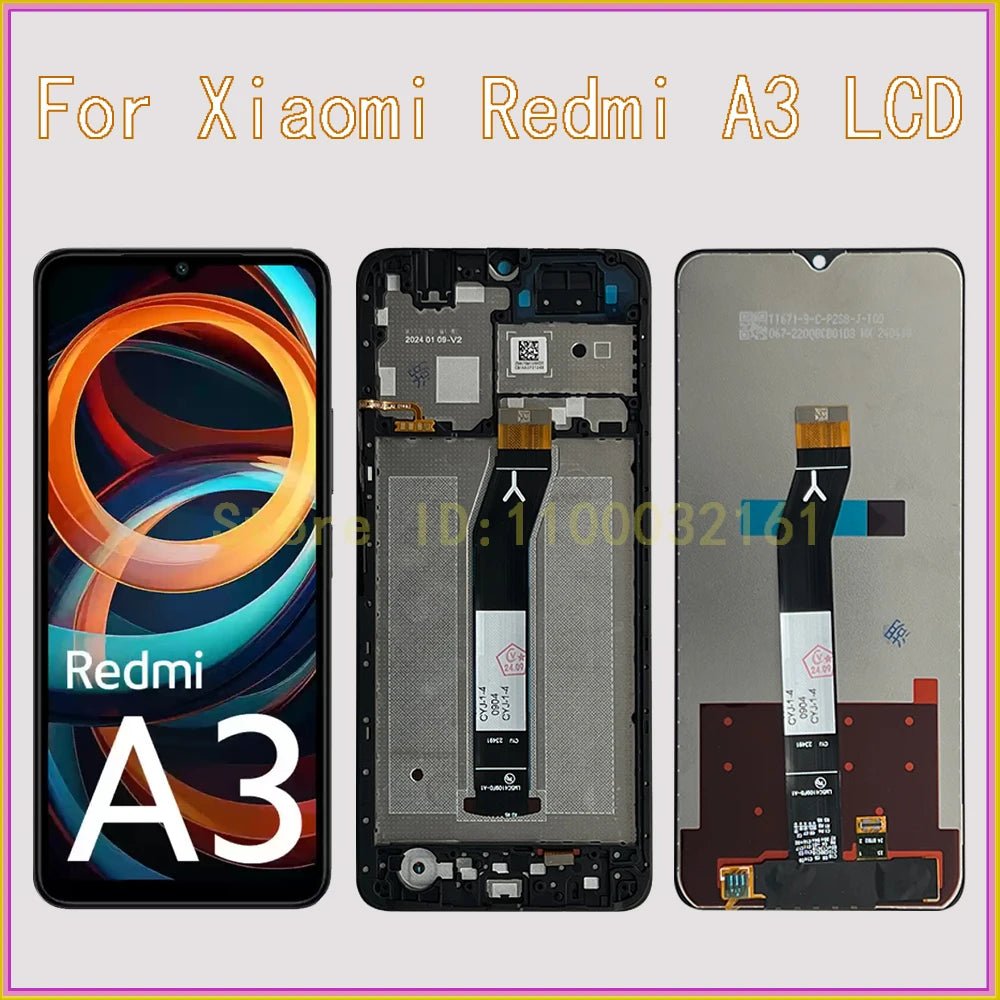 Écran de remplacement premium pour Xiaomi Redmi A3 6.71" – Avec cadre / Sans cadre - YIVILUZÉcran de remplacement premium pour Xiaomi Redmi A3 6.71" – Avec cadre / Sans cadreÉcran de remplacement smartphoneYIVILUZYIVILUZ14:193With Frame;200007763:201336100With FrameInternationaleÉcran de remplacement premium pour Xiaomi Redmi A3 6.71" – Avec cadre / Sans cadre