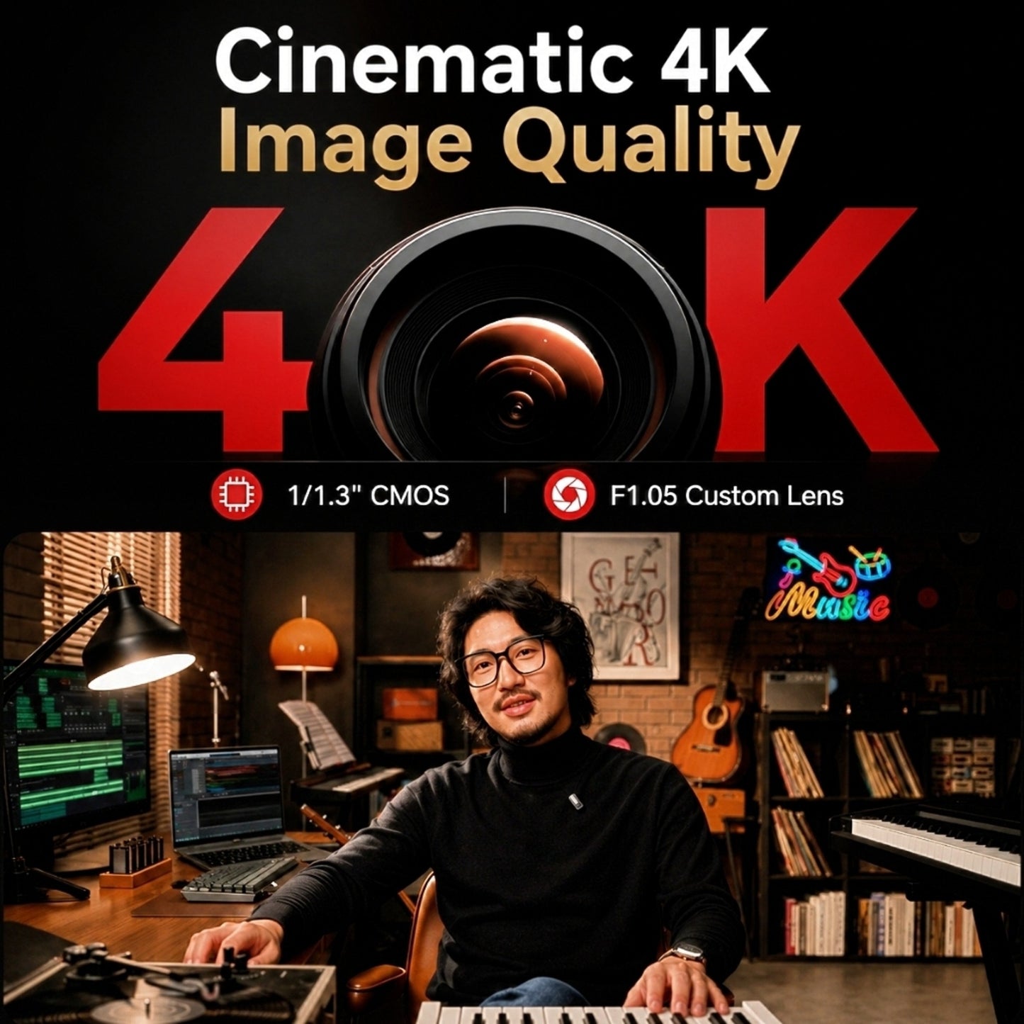 Hollyland VenusLiv Air – Caméra 4K Pro Live Streaming