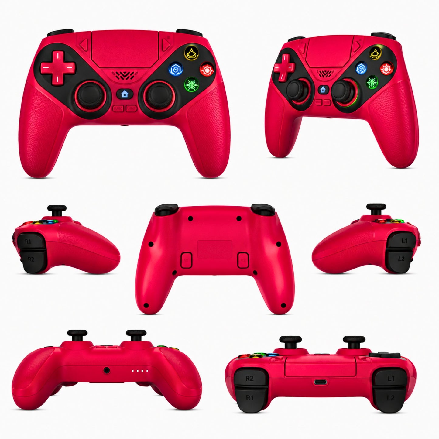 YiviGame™ Elite RGB Wireless Controller – Hall Effect • Turbo • Macro • PS5 / PC
