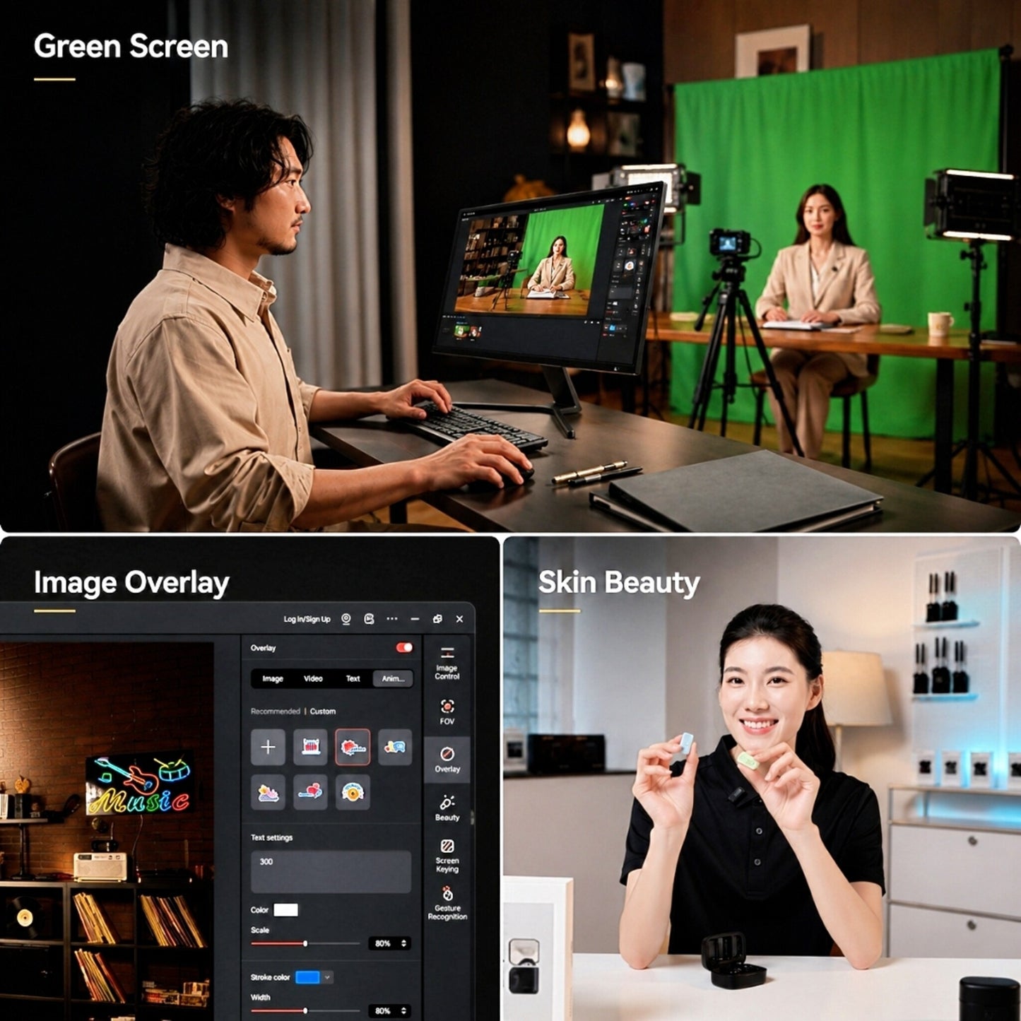 Hollyland VenusLiv Air – Caméra 4K Pro Live Streaming