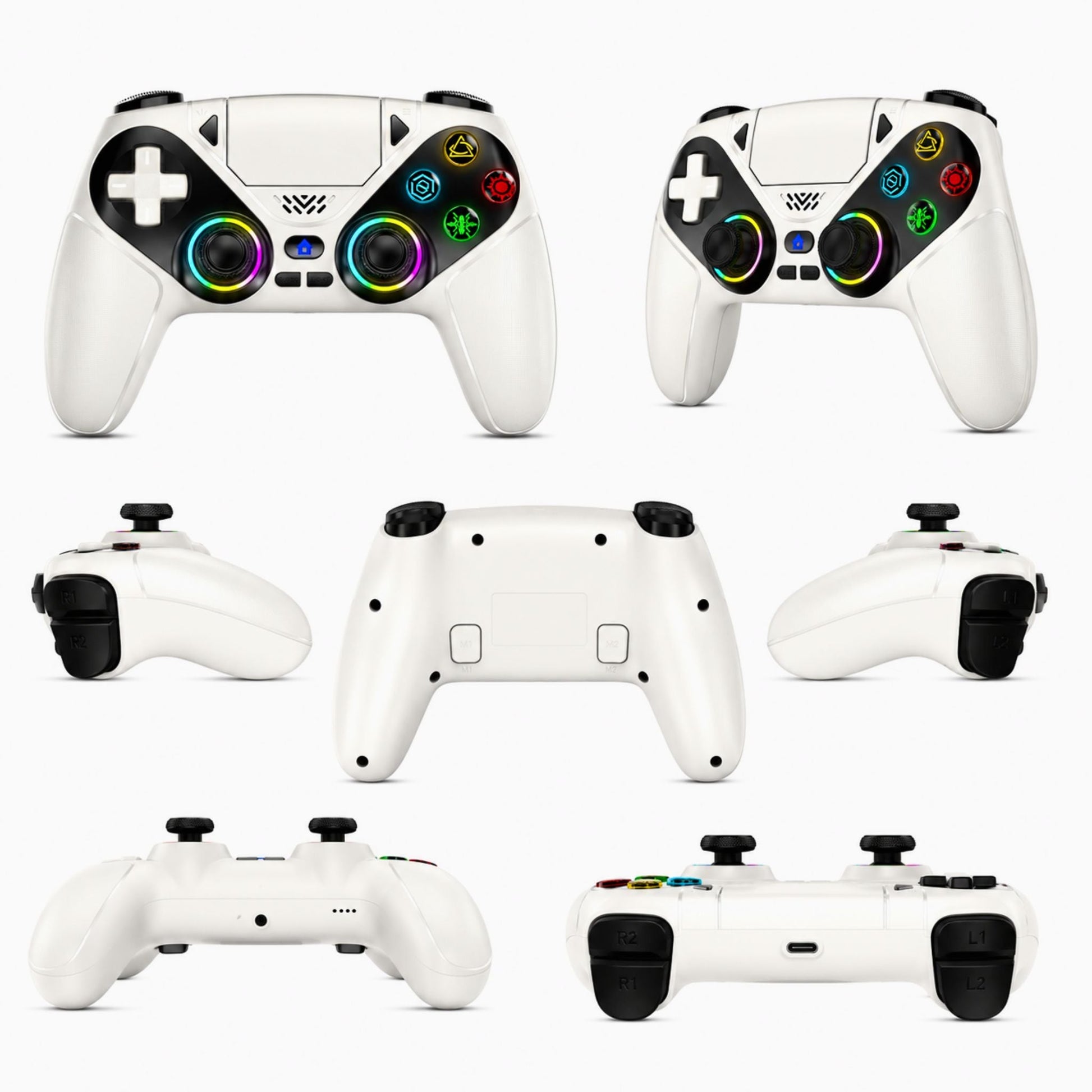 YiviGame™ Elite RGB Wireless Controller – Hall Effect • Turbo • Macro • PS5 / PC - YIVILUZYiviGame™ Elite RGB Wireless Controller – Hall Effect • Turbo • Macro • PS5 / PCManette GamingYIVILUZYIVILUZ14:29WhiteBlancYiviGame™ Elite RGB Wireless Controller – Hall Effect • Turbo • Macro • PS5 / PC