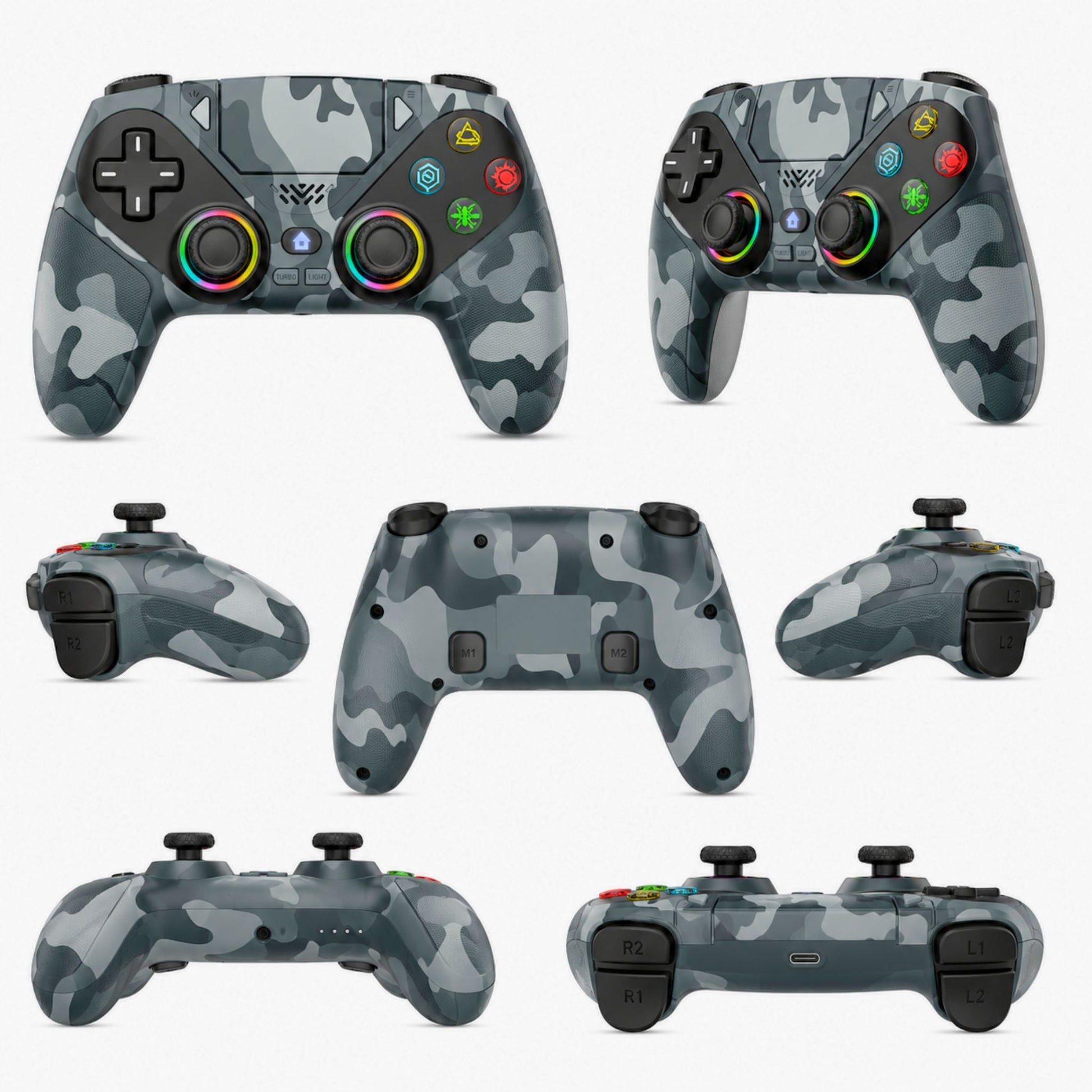 YiviGame™ Elite RGB Wireless Controller – Hall Effect • Turbo • Macro • PS5 / PC - YIVILUZYiviGame™ Elite RGB Wireless Controller – Hall Effect • Turbo • Macro • PS5 / PCManette GamingYIVILUZYIVILUZ14:29WhiteBlancYiviGame™ Elite RGB Wireless Controller – Hall Effect • Turbo • Macro • PS5 / PC